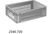 Bac Norme Europe gerbable Série 400 x 300mm Bac ajouré