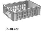 Bac Norme Europe gerbable Série 400 x 300mm Bac ajouré