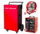Pack déshumidificateur 90L/Jour BDM90N + Ventilateur brasseur d'air ø600mm MV600L MW Tools BDM90NSETAH