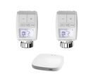 Kit de Têtes Thermostatiques Connectées Universelle avec Ecran LCD + Passerelle ZigBee (Kit 4
