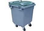 Sulo - Poubelle de tri extérieur 400L - 4 roues, couvercle vert, plastique recyclé, norme NF