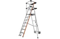 Tubesca-Comabi - Plateforme mobile Veloce 7 marches - Aluminium - Hauteur travail 3.63m - Charge 150kg - Éco-responsable