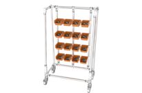 Étagère roulante pour boîtes à bec | Support mobile N° 20A-2