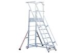 Tubesca-Comabi - Plateforme mobile PIR Aluminium 11 marches - Hauteur travail 4.4m - Charge 150kg - Certifiée Décret 2004-924