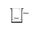 Profilé Aluminium pour Bandeau LED - Cache Blanc Opaque - 1 m