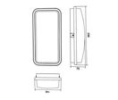 Applique LED Murale 20W Rectangulaire IP65 - Blanc Froid 6000K - 8000K