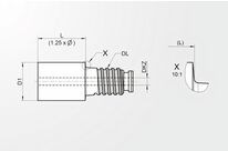 Duo-Lock Ébauches avec trou de refroidissement central – Court | RODL10-D10HA0125-0001KZ