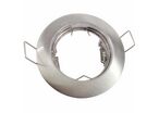 Support Spot Encastrable GU10 Rond en Acier - Inox