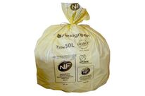 Sac Poubelle Recyclable - Déchets Plastiques - 110l - Jaune