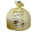 Sac Poubelle Recyclable - Déchets Plastiques - 110l - Jaune