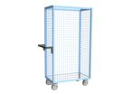 Servantes grillagées 3 côtés, plateau tôle galva 250 à 500 kg