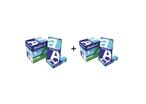 Double A - Papier A4 Blanc 80g/m² - Lot de 2 Boîtes de 2500 Feuilles - Idéal Télétravail