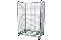 Italiana Contenitori - Roll conteneur Maxi 3 côtés maille 1200x800x1800mm - 400kg - Éco-responsable