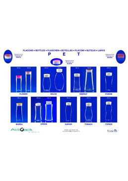 Gamme Azura - flacons cosmétiques