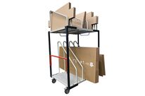 Servante haute pour stockage de cartons pliés 150 kg