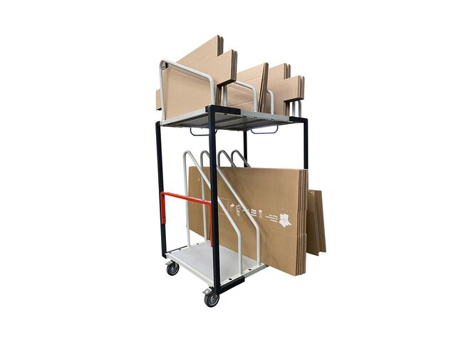 Servante haute pour stockage de cartons pliés 150 kg