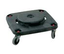 Rubbermaid - Socle à roulettes pour conteneur carré Brute - Noir - Plastique Polyéthylène - 50% Recyclé - Accessoire Poubelle