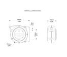 Enrouleur air et eau 10 m Ø 1/4 15 bars Tech avec enroulement automatique et support mural pivotant Zeca 804/8/S
