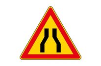 Panneau temporaire chaussée rétrécie - AK3