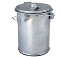 Poubelle D'extérieur Acier Galvanise 70l 56 X Ø 50