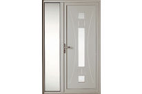 Porte d'entrée Design Basalte + semi fixe SF-V