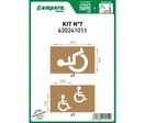 Kit de pochoirs - Signalisation handicapé