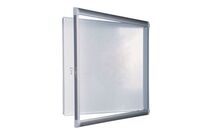 Vanerum - Vitrine d&amp;#039;affichage extérieur fond tôlé - 15 feuilles A4 - Magnétique - Aluminium Gris