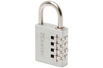 Master Lock - Cadenas à codes 7640EURD - Anse 6mm, 4 molettes - Sécurité Robuste