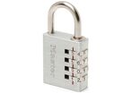 Master Lock - Cadenas à codes 7640EURD - Anse 6mm, 4 molettes - Sécurité Robuste