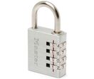 Master Lock - Cadenas à codes 7640EURD - Anse 6mm, 4 molettes - Sécurité Robuste