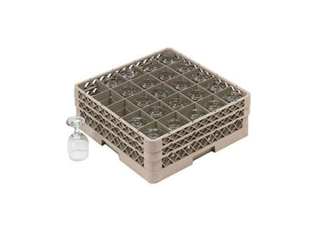 RACK-MASTER CASIER A VERRES H100 MM / 25 COMPARTIMENTS 90X90 MM