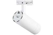 Spot LED sur Rail Blanc Angle Ajustable Monophasé 30W 15-60° CCT TRIAC Dimmable