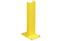 Mottez - Protection Rack Extrémité Madrier Double Hauteur - Jaune 46cm - Acier Robuste