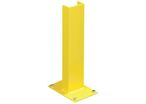 Mottez - Protection Rack Extrémité Madrier Double Hauteur - Jaune 46cm - Acier Robuste