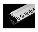Profilé Aluminium encastré angulaire pour Ruban LED Couvercle Blanc Opaque - 1 m