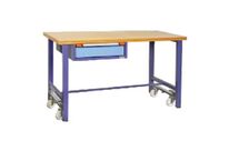 Établi fixe - Etabli mobile 1 tiroir avec roues escamotables - 1500 mm de largeur - Robuste et pratique