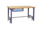 Établi fixe - Etabli mobile 1 tiroir avec roues escamotables - 1500 mm de largeur - Robuste et pratique