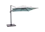 Parasol Déporté Sevilla 25x25m Gris Anthracite+toile Gris