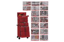 Servante d'atelier rouge édition 1011 pièces Mega Master set Teng Tools TCMM1011NV