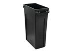 Rubbermaid - Poubelle de tri sélectif 87L Noir - Rectangulaire - Conduits d'aération - 10 ans garantie