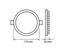 Downlight LED Rond Slim 6W Ø115mm Dimmable Lumière Variable