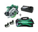 Pack C18DL Hitachi Scie circulaire 18V Li-ion 2 Batteries + Chargeur + Sac