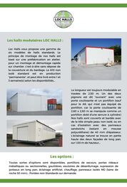 Location et vente de halls modulaires