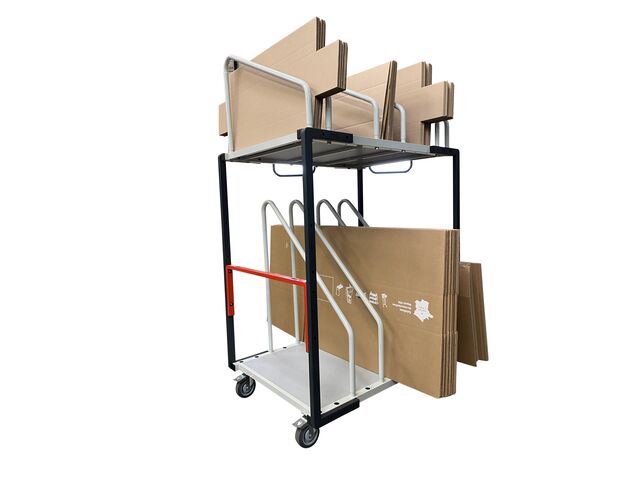 Servante haute pour stockage de cartons pliés 150 kg 