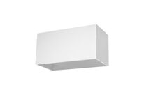 Applique Murale Rectangulaire pour 2 Ampoules G9 - Blanc