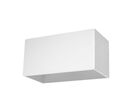 Applique Murale Rectangulaire pour 2 Ampoules G9 - Blanc
