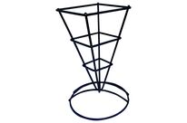 Présentoir cône métal noir 92 x 64 x 130 mm Firplast