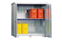 Système d&amp;#039;étagère avec bacs de rétentions 