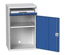 Bott - Armoire informatique d'atelier Verso - 650x550x1000mm - Acier Gris/Bleu - Charge 1000kg