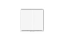 Interrupteur Connecté Wifi Poussoir Blanc - Double Poussoir